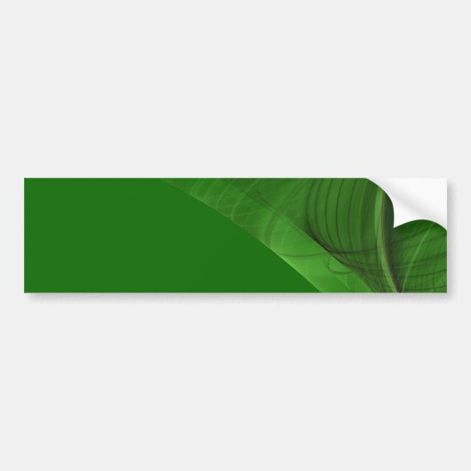 Groene Fractal Background Bumpersticker (Voorkant)