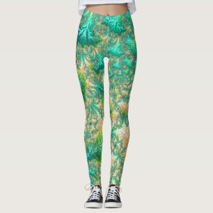 Groene fractie leggings
