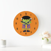 Groene Frankenstein Monster Halloween Large Clock Grote Klok (Huis)