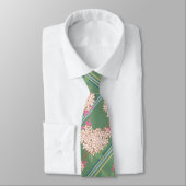 Groene Franse chrysant tuin Stropdas (Gebonden)