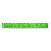 Groene Gamer Pixels Verjaardagsfeestje Lint (Voorkant)