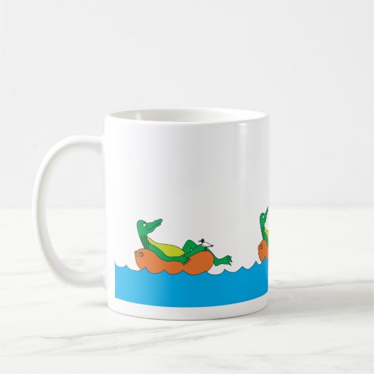Groene Gator Innertube Cruise Mok (Links)