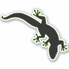 Groene GECKO-overzicht Sticker