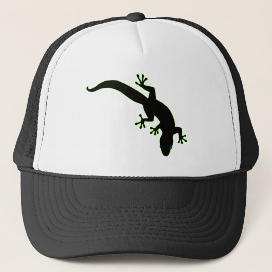 Groene GECKO-overzicht Trucker Pet (Voorkant)