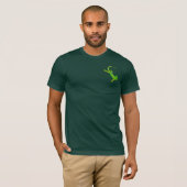 Groene Gecko T-Shirt (Afdruk achterzijde) (Voorkant volledig)