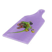 Groene Gecko Tribal Paarse Snijplank (Hoek)