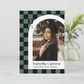 Groene Gecontroleerde Aankondiging van de Foto van (Staand voorkant)