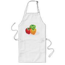 Groene geel en rode paprika's