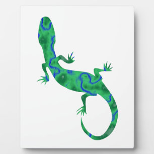 Groene gekko fotoplaat