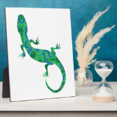 Groene gekko fotoplaat (Zijkant)