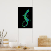Groene gekko poster (Keuken)