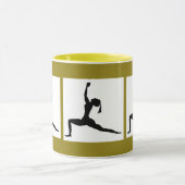 Groene Gele 'Yoga Design Combo Coffee Mok/Cup Mok (Midden)