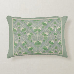 Groene geometrie 1915 Hannah Borger Overbeck Accent Kussen
