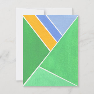 Groene Geometrie Notitiekaartje