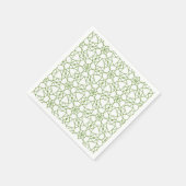 Groene geometrie servet (Hoek)