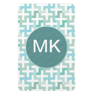 Groene Geometrisch van Seafoam Magneet