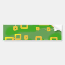 groene geometrische Bumpersticker