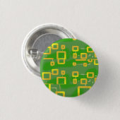 groene geometrische Button (Voorkant /achterkant)