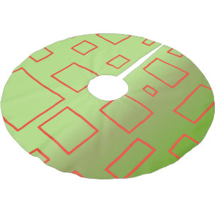 Groene geometrische rode dozen boomrok kerstboom rok