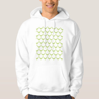Groene Geometrische Schalen Patroon Hoodie