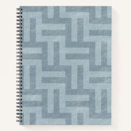 Groene geometrische strepen notitieboek