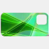 Groene geometrische vormen met kromme omtrek Case-Mate iPhone case (Achterkant (horizontaal))