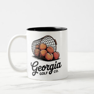 Groene Georgia Golf Co Range Emmer  Tweekleurige Koffiemok
