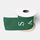 Groene gepersonaliseerde verticale naam lint (Spoel)