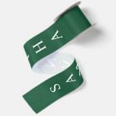 Groene gepersonaliseerde verticale naam lint (Achterkant)