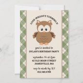 Groene geplaveide stekelstaartroep magnetische uitnodiging (Voorkant)