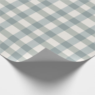 Groene geruite gingham landelijke boerderij eenvou cadeaupapier