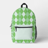 Groene geruite rugzak (Voorkant)