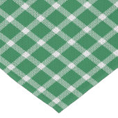 Groene geruite tafelloper (Hoek)