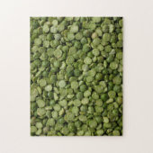 Groene gespleten erwt puzzel (Verticaal)