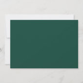 Groene Gestippelde Deco Bruiloft Kaart (Achterkant)