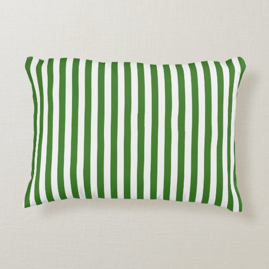 Groene gestreepte accent kussen (Achterkant)