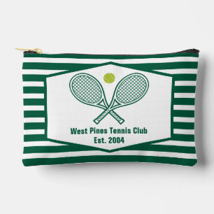 Groene Gestreepte Tennis Aangepaste Country Club Etui