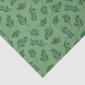 Groene getextureerde botanische bladeren tissuepapier (Detail)