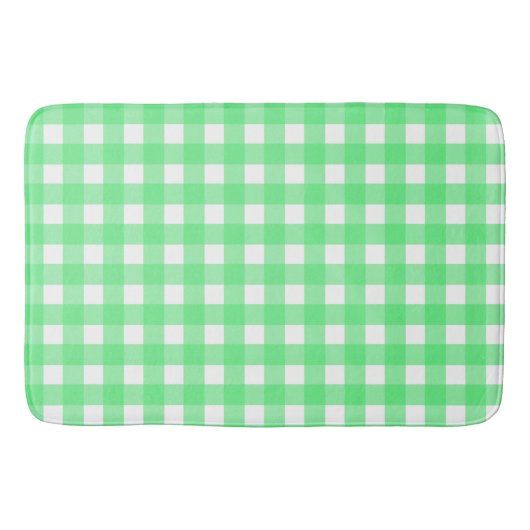 Groene gingham badmat (Voorkant)
