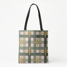 Groene Gingham & Bladertassen