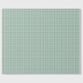 Groene Gingham Cadeaupapier (Vlak)