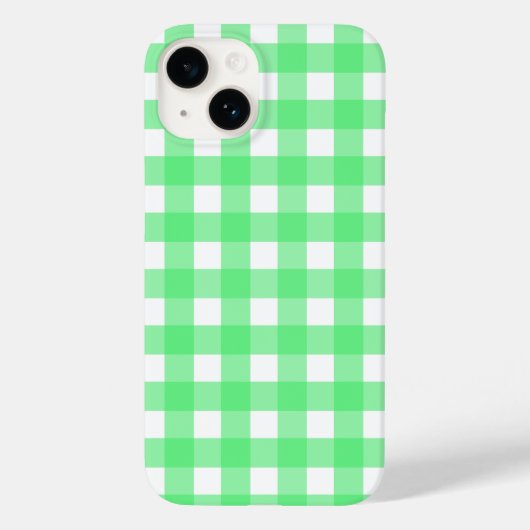 Groene gingham Case-Mate iPhone case (Achterkant)
