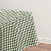 Groene gingham check plaid ontwerp Tafelkleed (Voorbeeld)