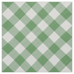 Groene Gingham Controleert Patroon Geometric Stof