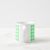 Groene gingham espresso kop (Achterkant)