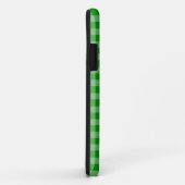 Groene gingham fabric iPhone Case (Achterkant/rechts)
