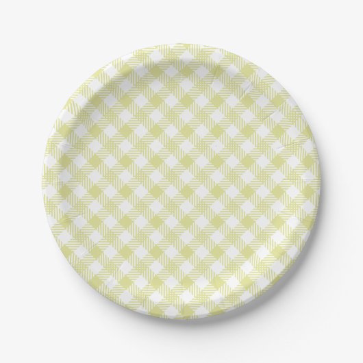 Groene gingham gepatterd bord (Voorkant)