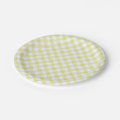 Groene gingham gepatterd bord (Gekanteld)