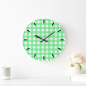 Groene gingham grote klok (Huis)