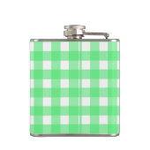 Groene gingham heupfles (Achterkant)